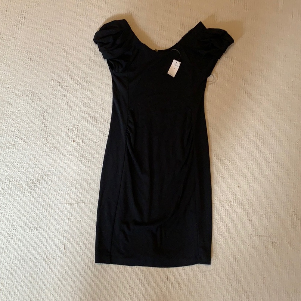 Gap puff sleeve maternity dress